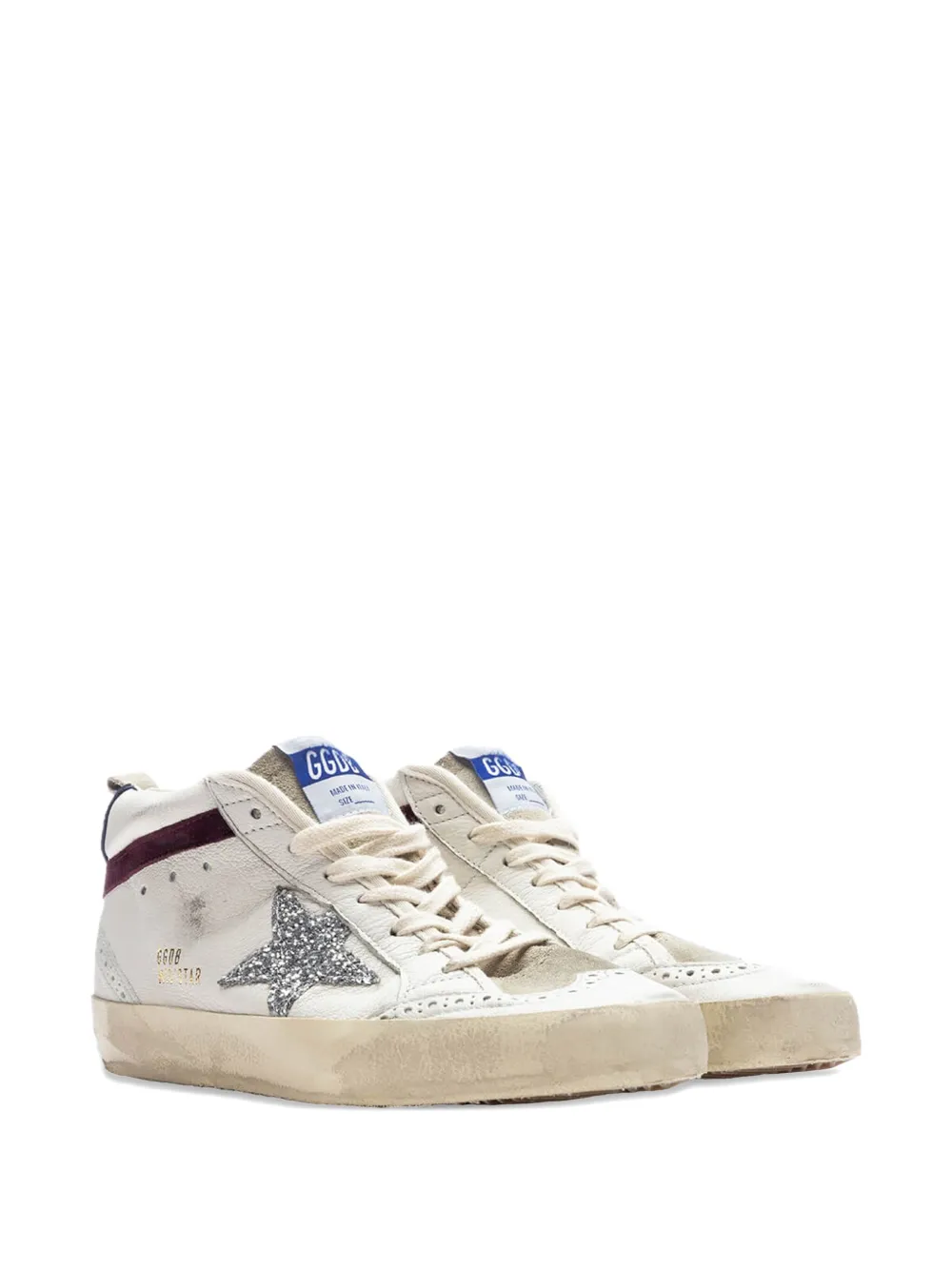 Golden Goose Mid Star "Glitter White" sneakers