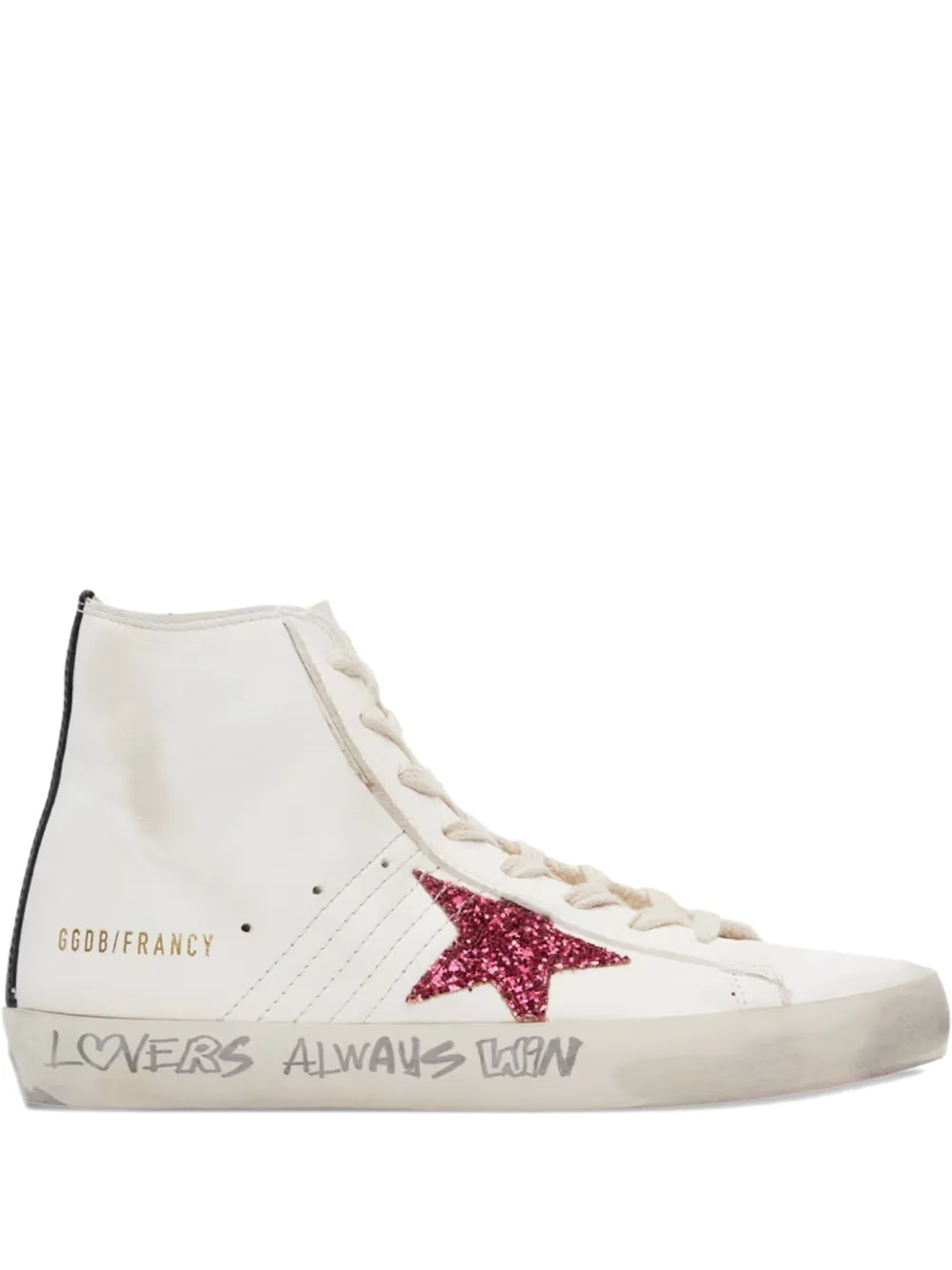Golden Goose Francy High "Lovers Always Win" sneakers White