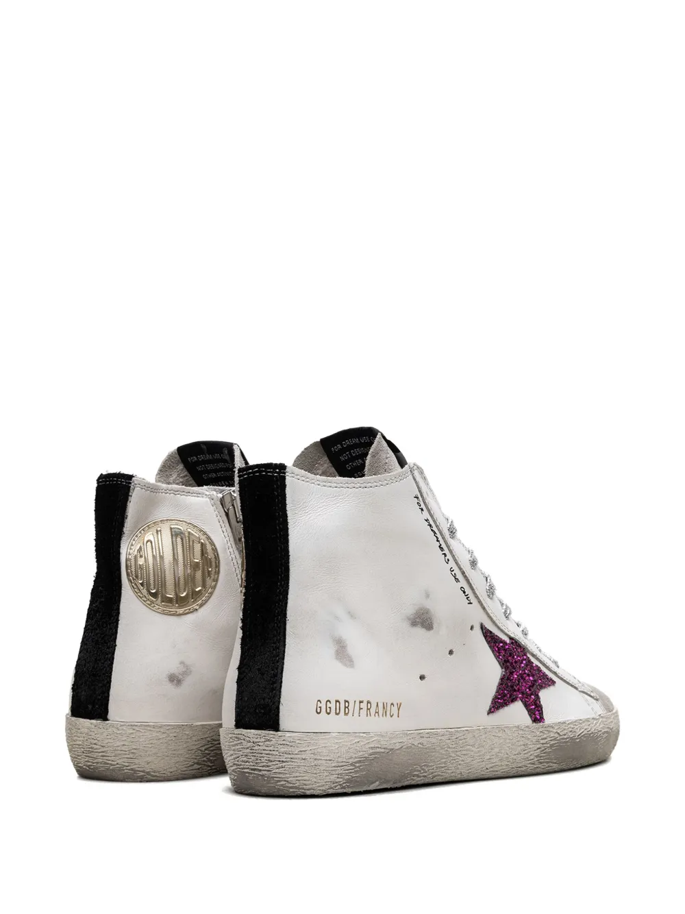 Golden Goose Francy High "For Dreamers Use Only" sneakers White