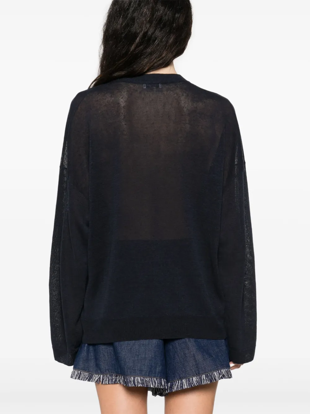Brunello Cucinelli Top met Monili-kettingdetail Blauw