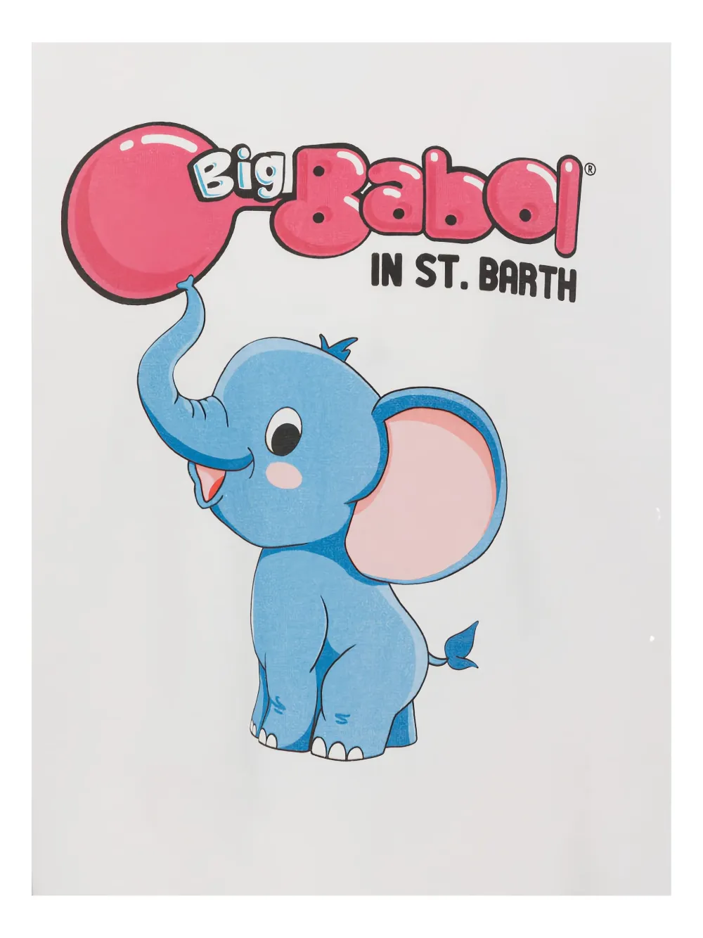 MC2 Saint Barth Kids x Big Babol T-shirt met olifantprint Wit