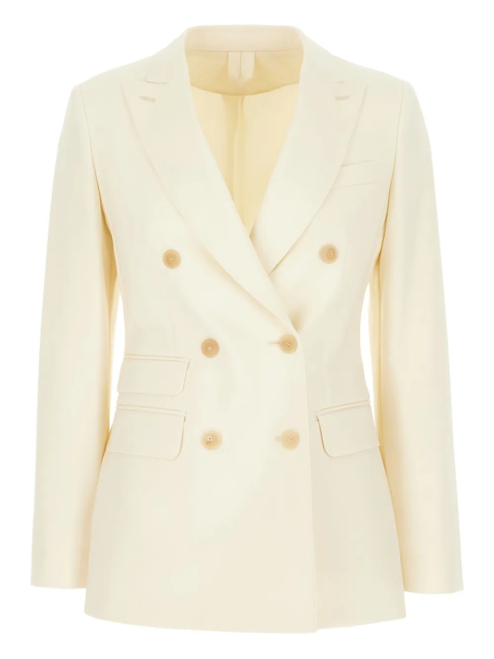 Max Mara Blazer met dubbele rij knopen Wit