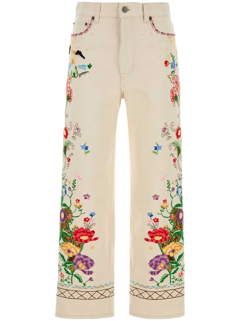 Valentino Garavani Straight broek Wit