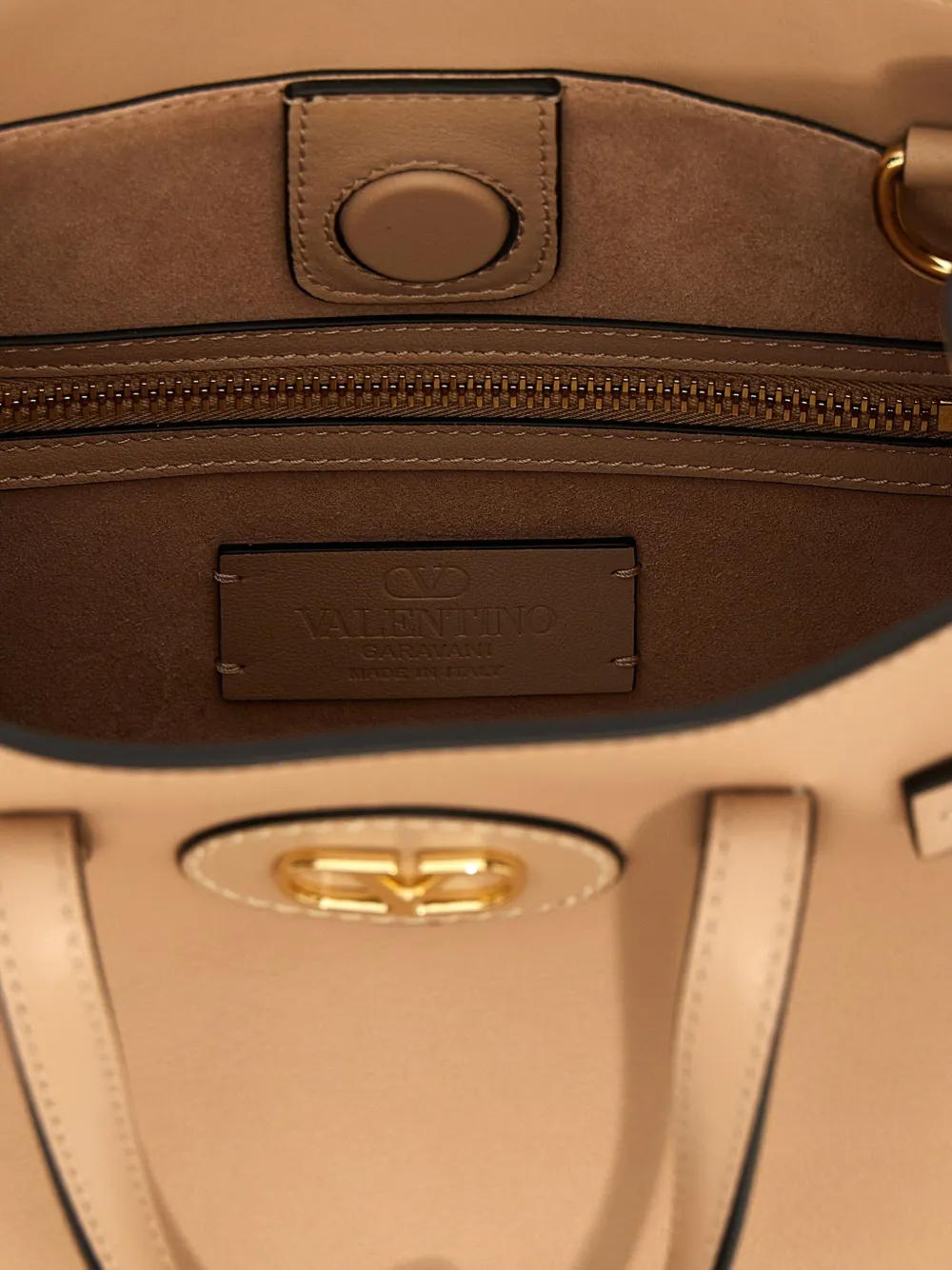 Valentino Garavani Antibes kleine shopper Beige