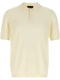 Roberto Collina textured short-sleeve polo shirt - White