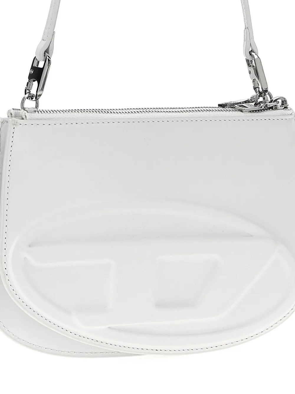 Diesel 1DR Twin schoudertas Wit