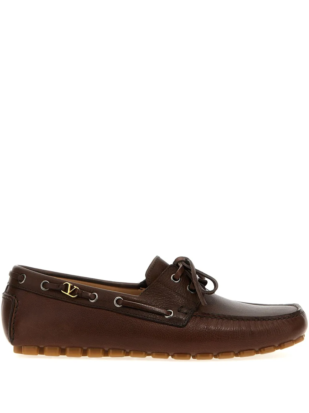Valentino Garavani Fastaway boat shoes Brown
