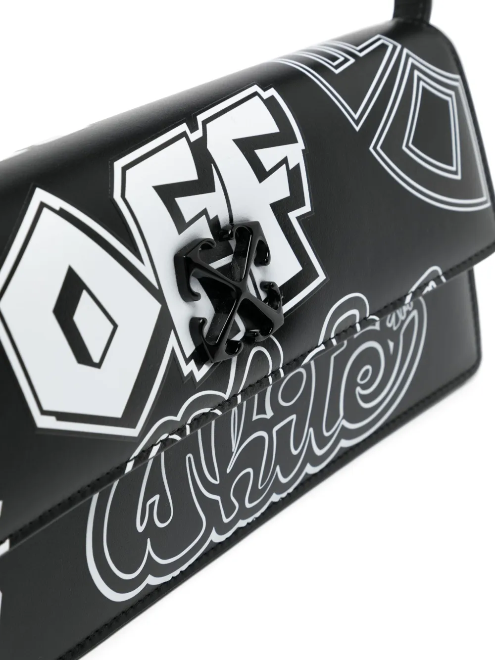 Off-White Schoudertas met logoprint Zwart