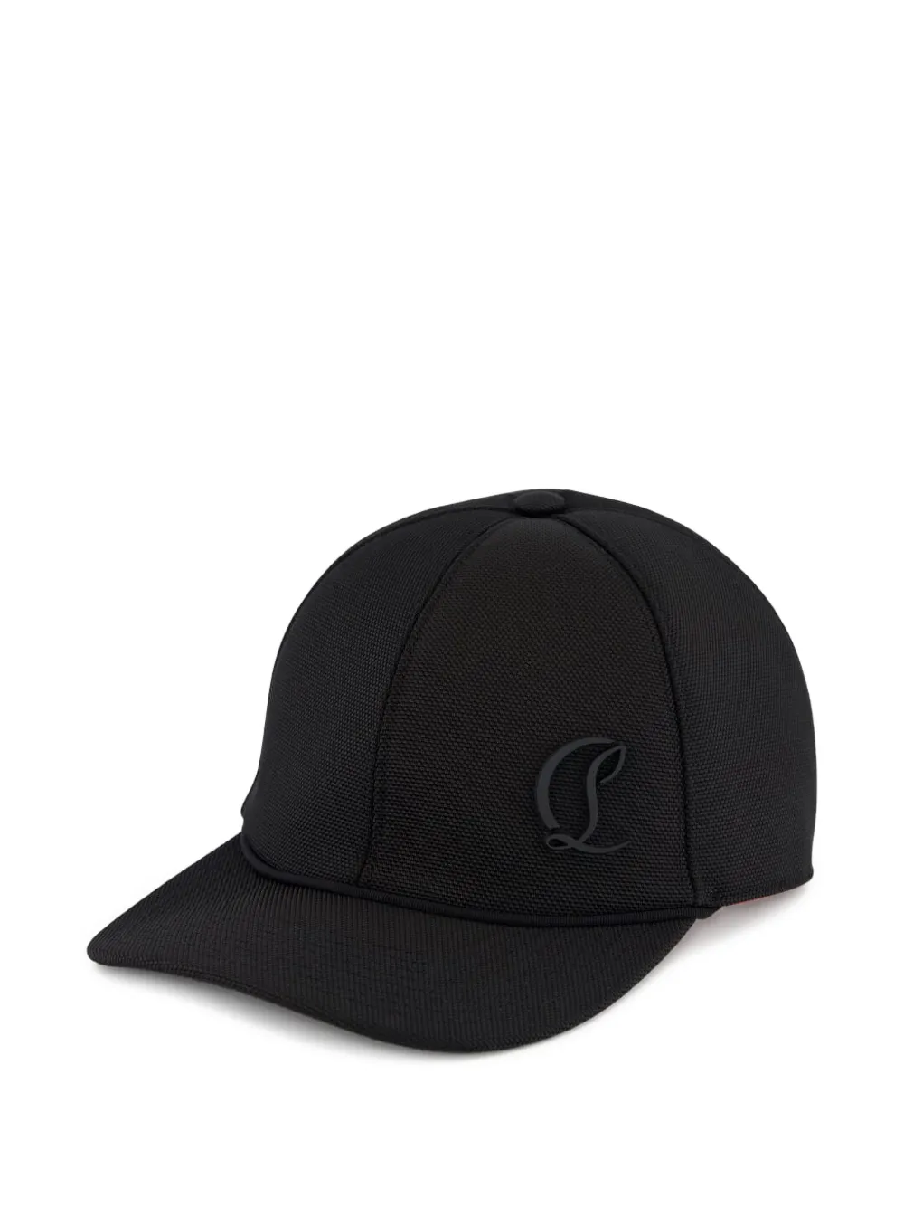Christian Louboutin Mooncrest textured cap | Black | Image 1