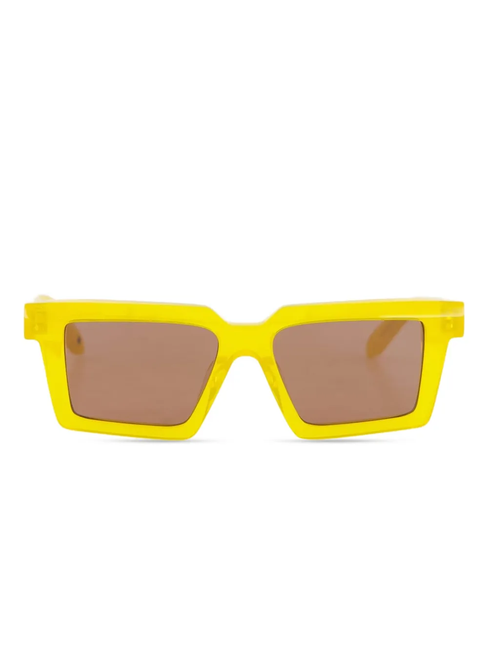 Off-White Eyewear Windsor zonnebril met vierkant montuur Geel