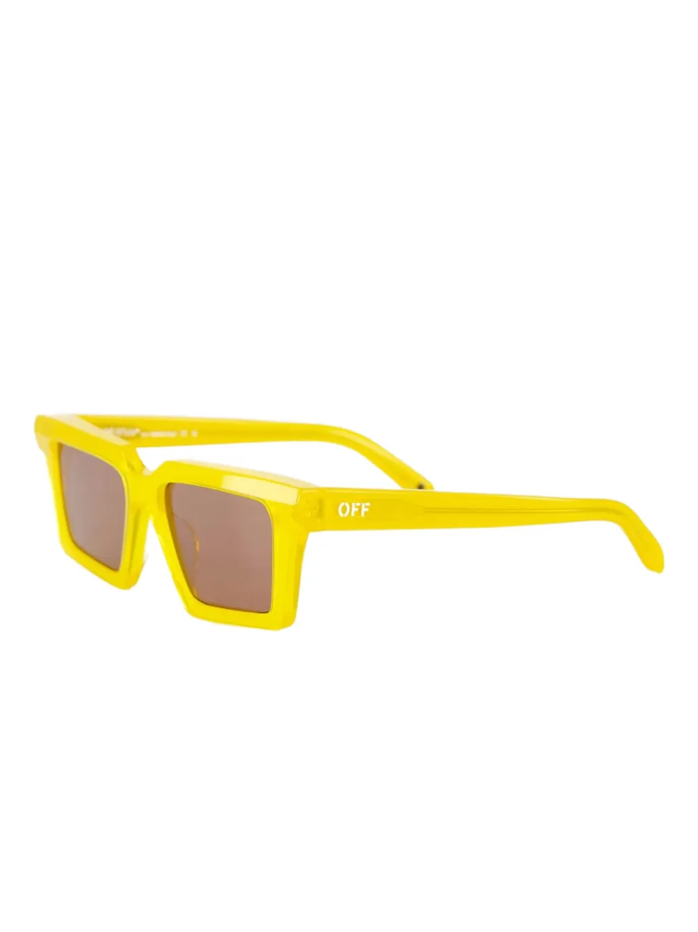 Off-White Eyewear Windsor zonnebril met vierkant montuur - Geel