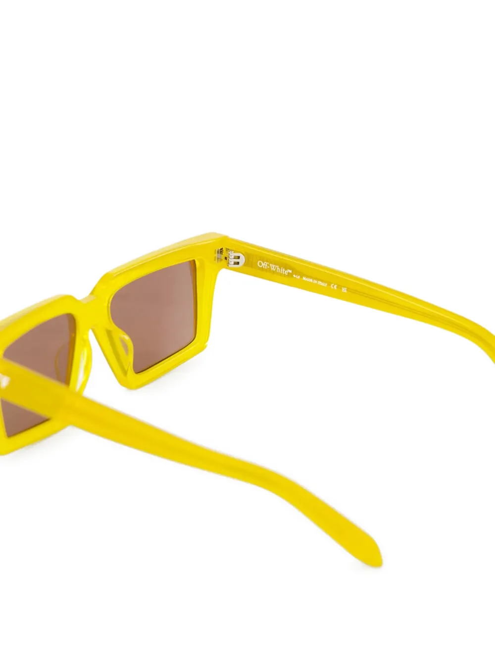 Off-White Eyewear Windsor zonnebril met vierkant montuur Geel