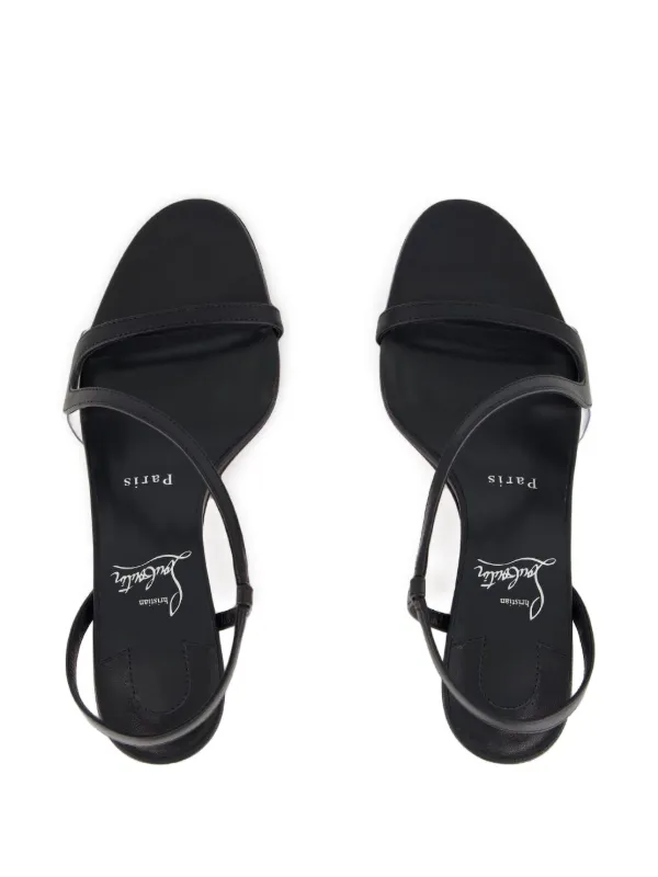 クリスチャンルブタン Rosalie 55mm ブラックレザーサンダル Christian Louboutin 55mm Rosalie Sandals | Black | FARFETCH
