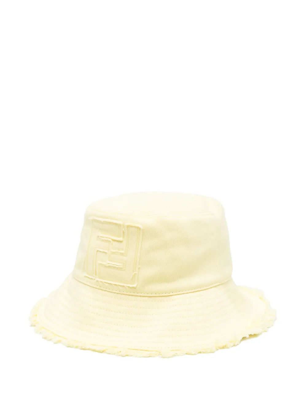 Fendi Kids Vissershoed met FF-patch Geel