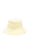Fendi Kids FF-patch bucket hat - Yellow