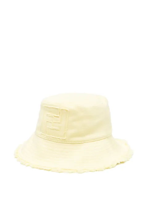 Fendi Kids FF-patch bucket hat
