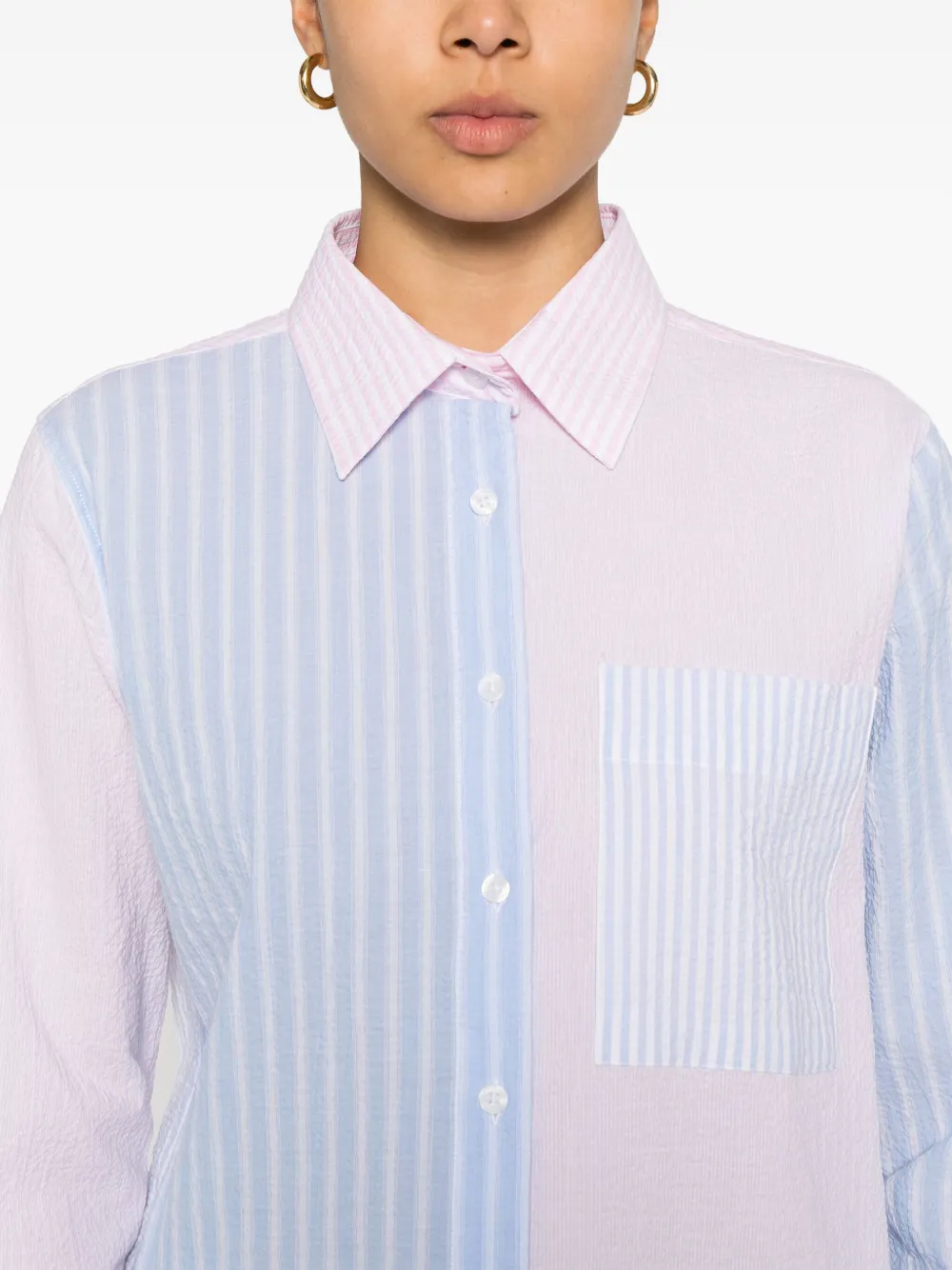 Maison Labiche I Love La Vie Loutil blouse Blauw