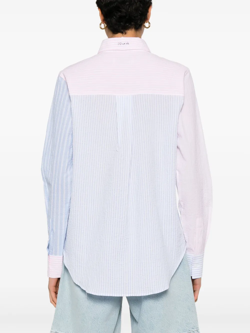 Maison Labiche I Love La Vie Loutil blouse Blauw