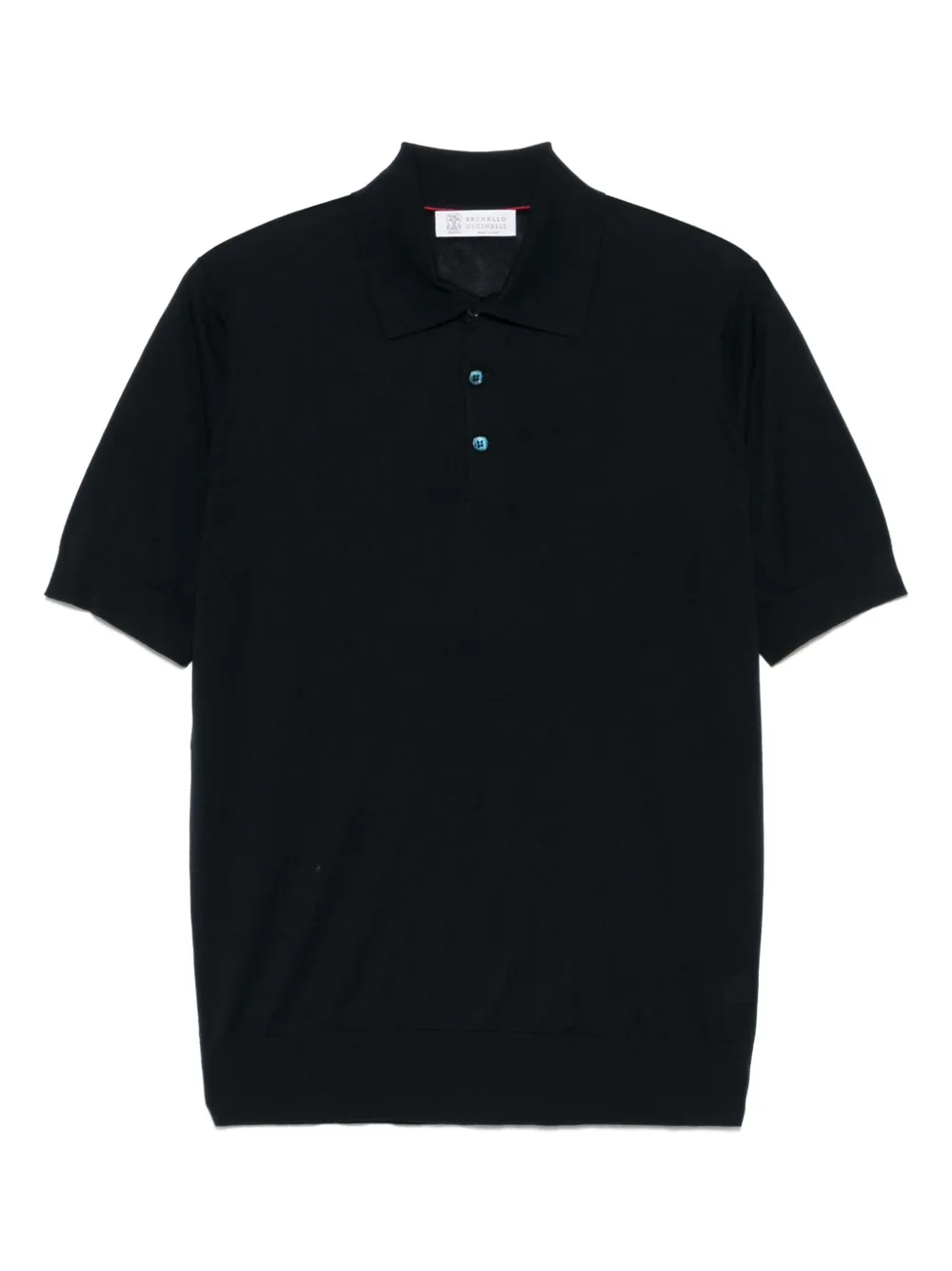 Brunello Cucinelli playera tipo polo tejida | azul | Image 1