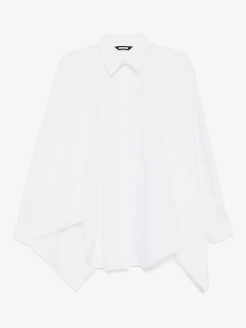 Moohong camisa con mangas cuadradas