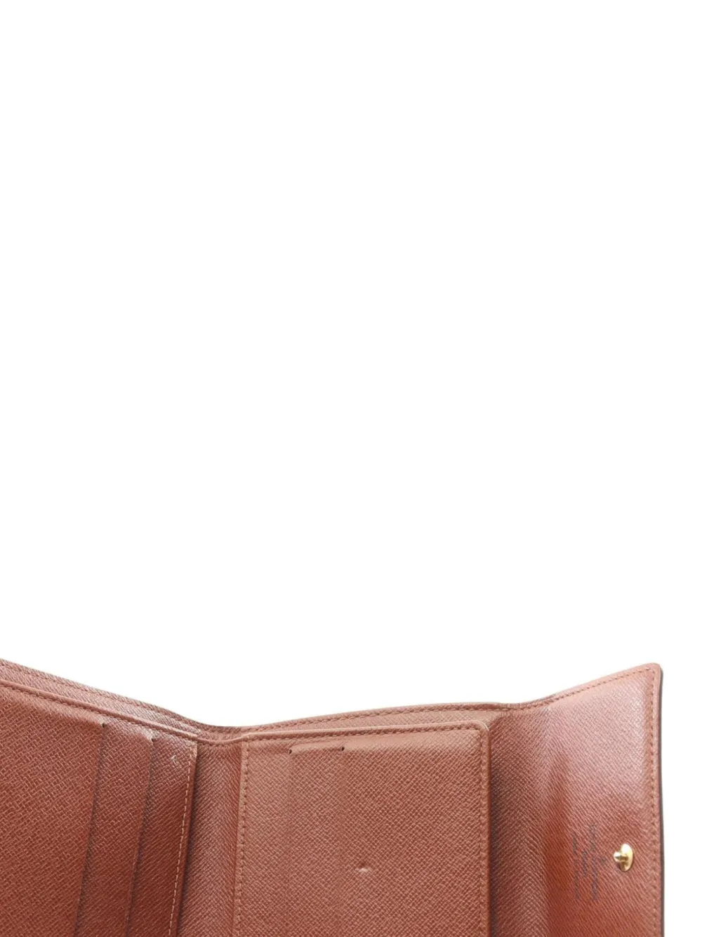 Pre-owned Louis Vuitton 2001 Monogram Wallet In Brown