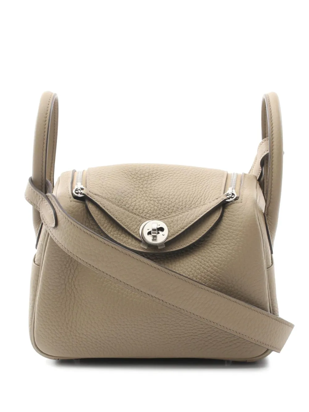 Hermès Pre-Owned 2024 リンディ ミニバッグ - グレー Hermès Pre-Owned 2024 リンディ ミニバッグ - グレー