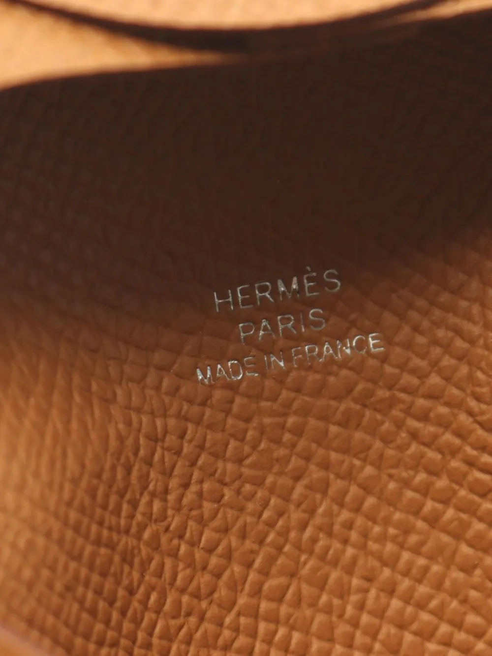 Pre-owned Hermes 2024 Bastia Coin Purse In Brown