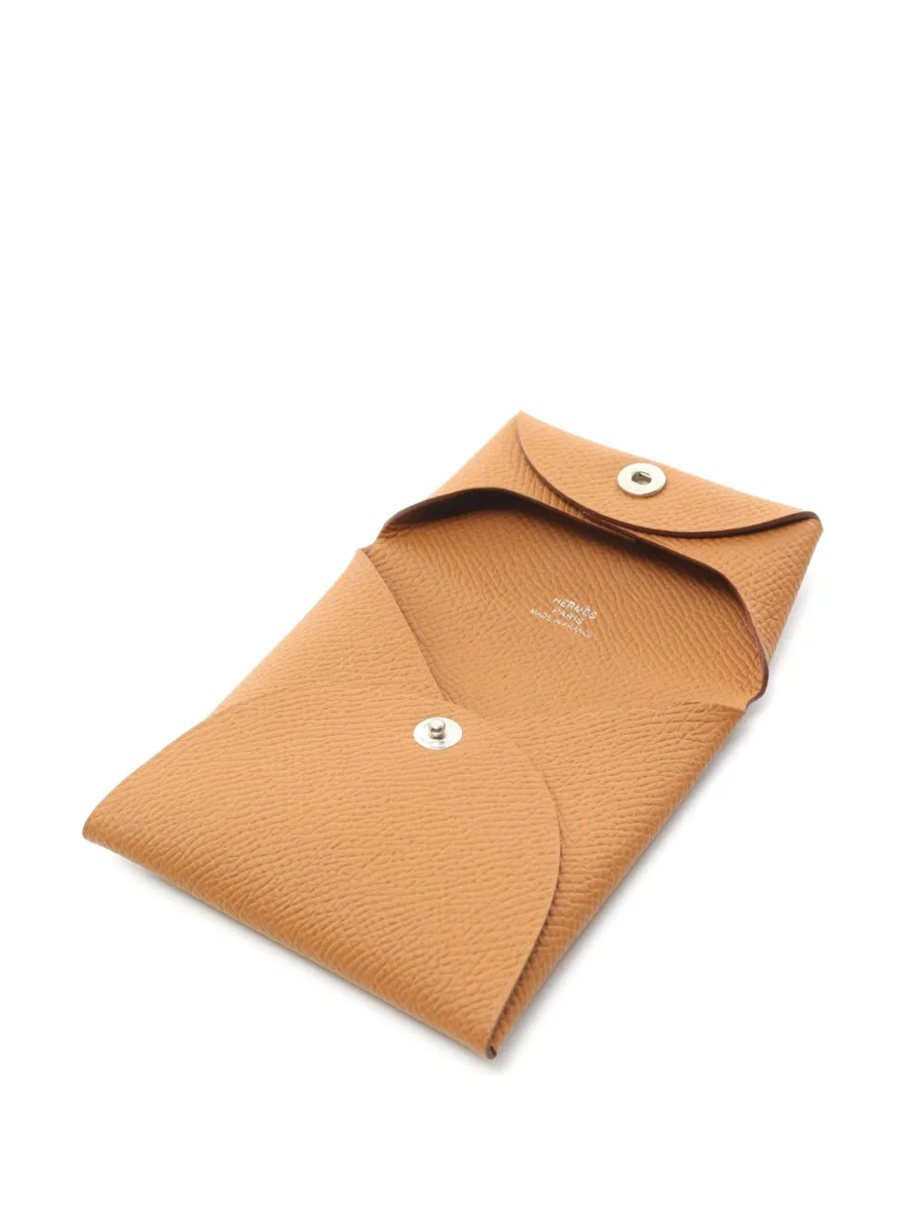 Pre-owned Hermes 2024 Bastia Coin Purse In Brown