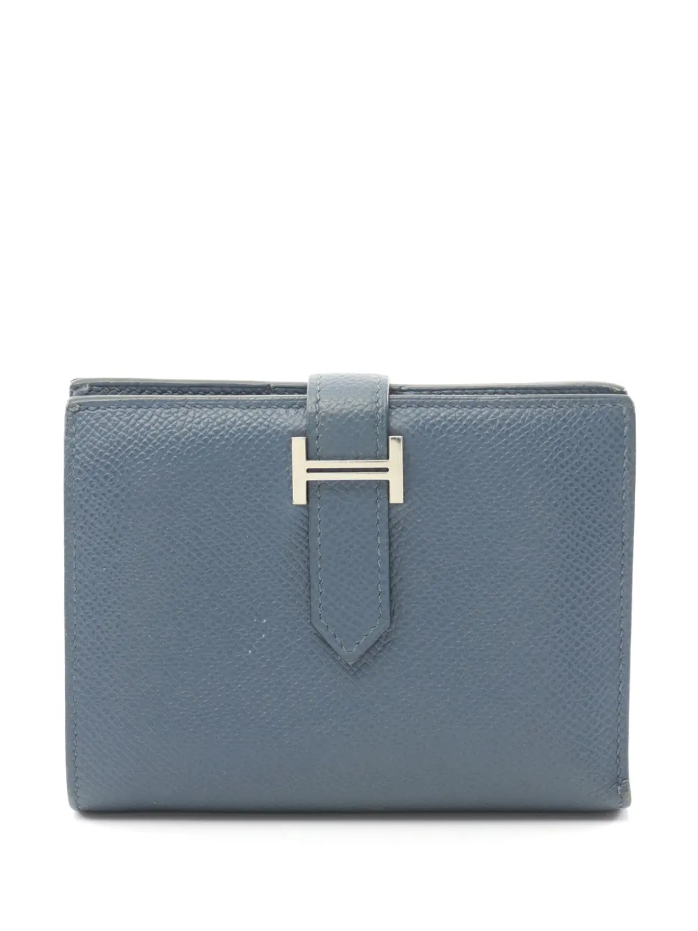 Hermès Pre-Owned 2018 ベアン コンパクト財布 - ブルー Hermès Pre-Owned 2018 ベアン コンパクト財布 - ブルー
