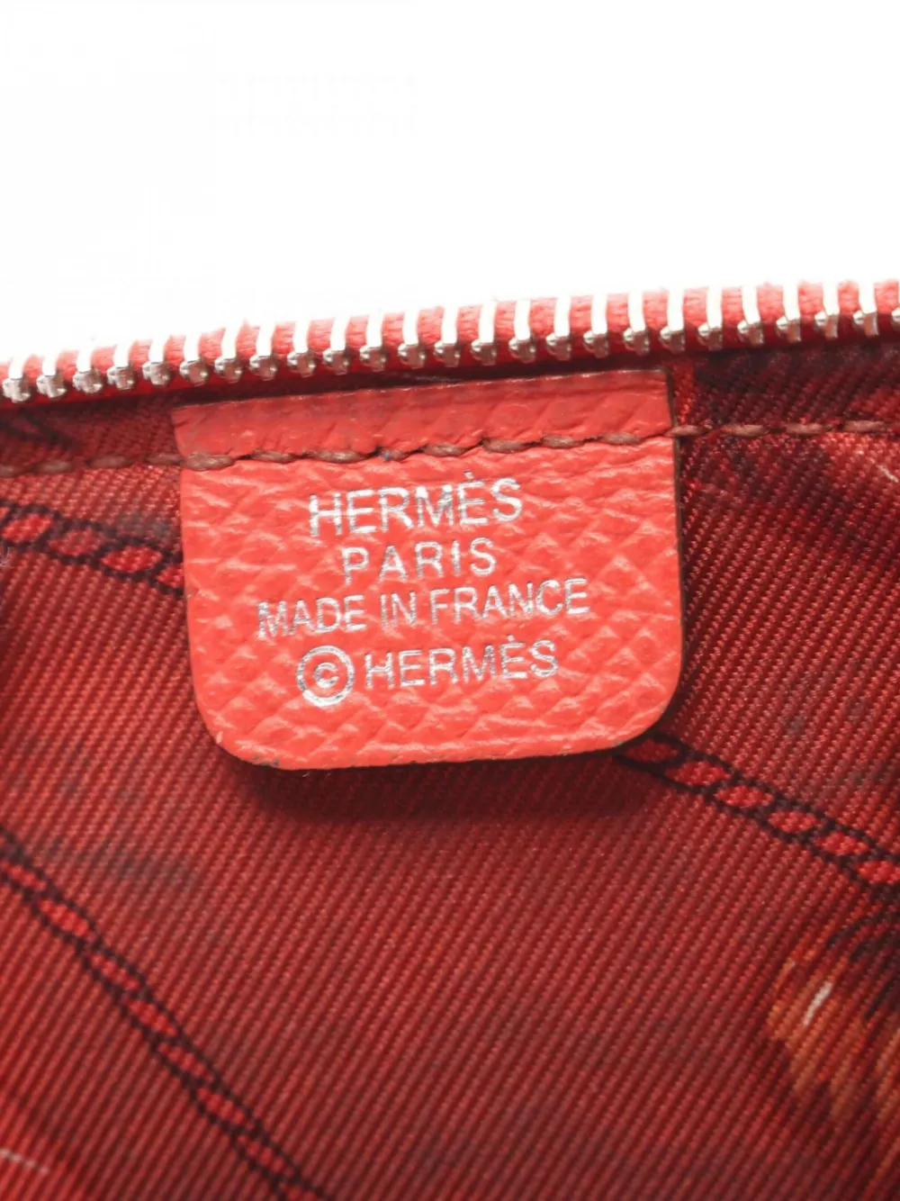 Pre-owned Hermes 2015 Azap Wallet In Red