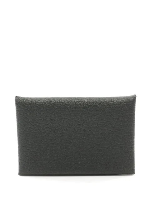 Hermès Pre-Owned 2024 Calvi verso card holder