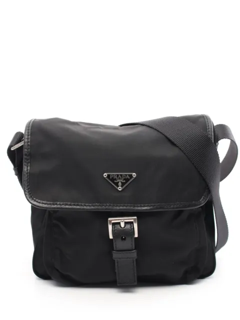 Prada Pre-Owned bolsa de hombro con logo triangular 2000