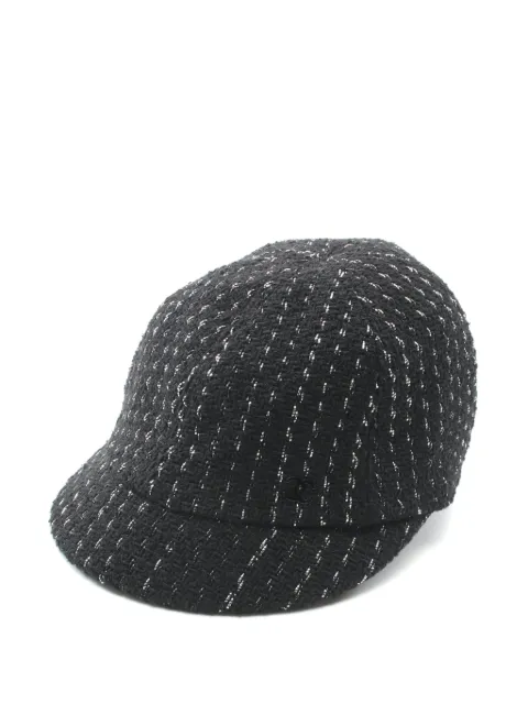 CHANEL Pre-Owned 1986-1988 tweed cap