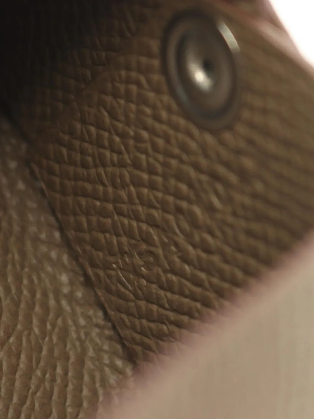 Pre-owned Hermes 2024 Calvi Card Holder In Brown