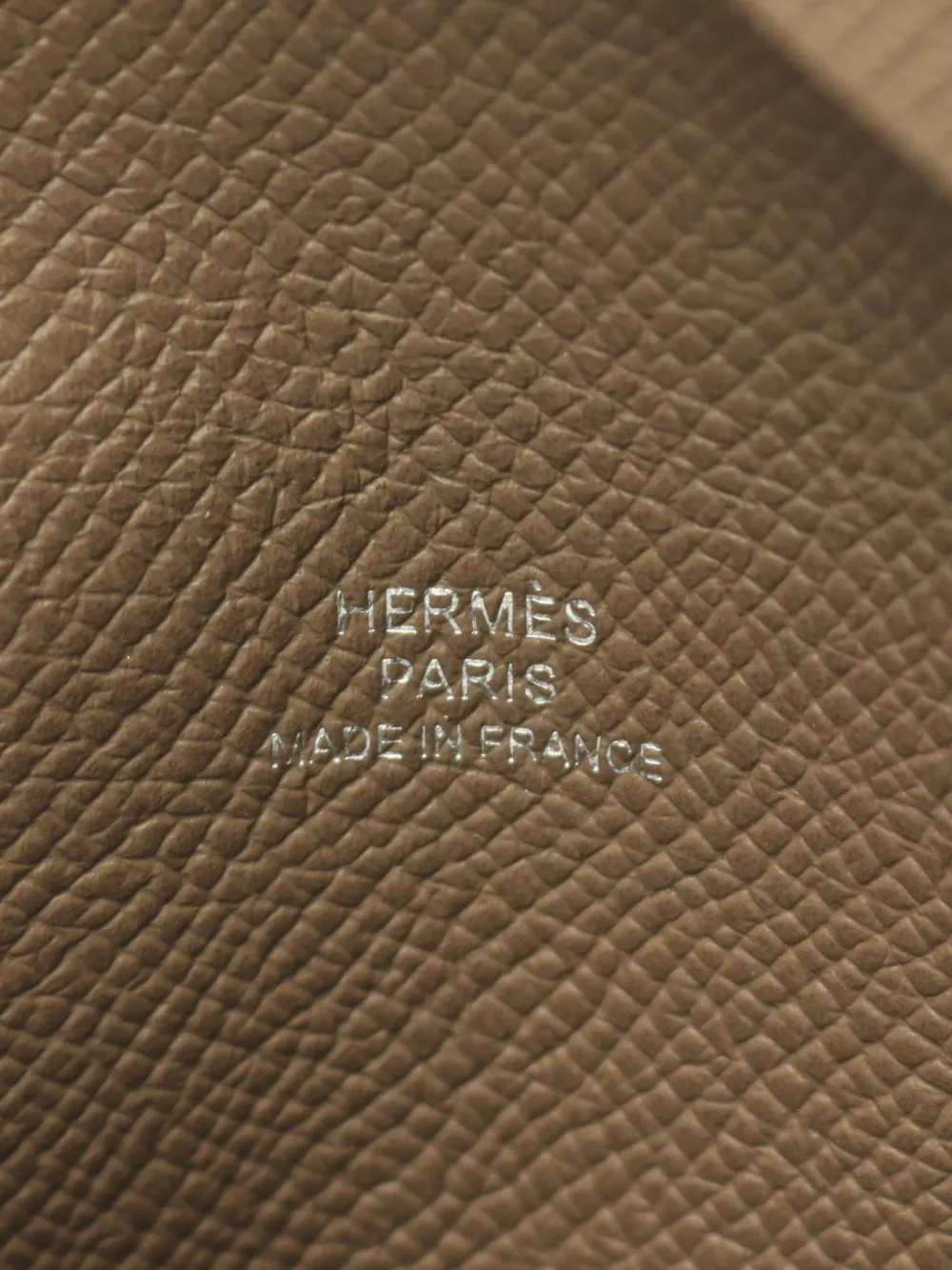 Pre-owned Hermes 2024 Calvi Card Holder In Brown
