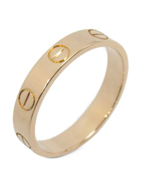 Cartier 2010s 18K rose gold mini Love ring