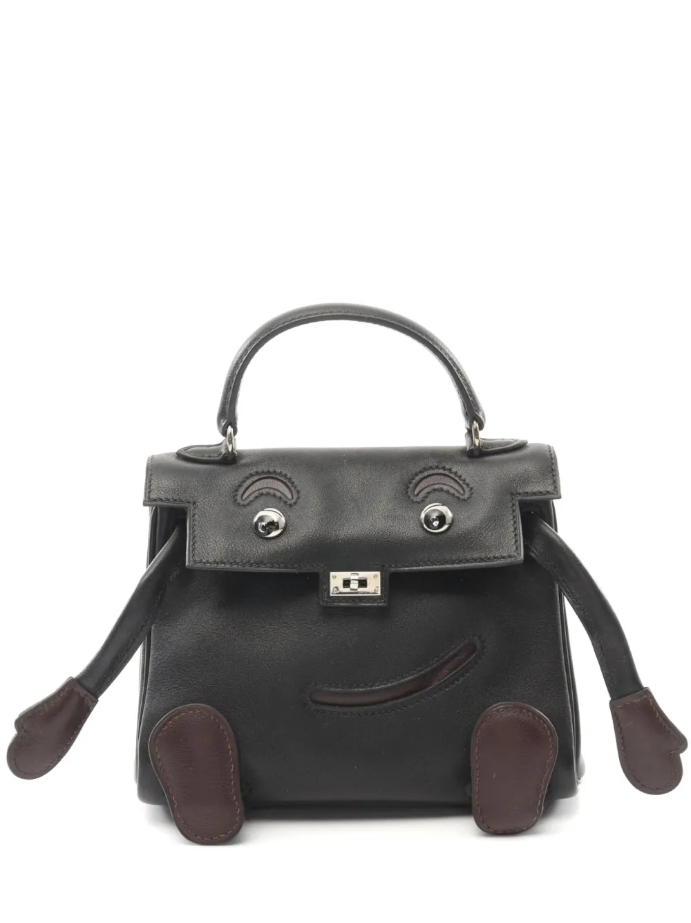 Hermès Pre-Owned 1997 ガリバー ハンドバッグ - ブラック Hermès Pre-Owned 1997 ガリバー ハンドバッグ - ブラック