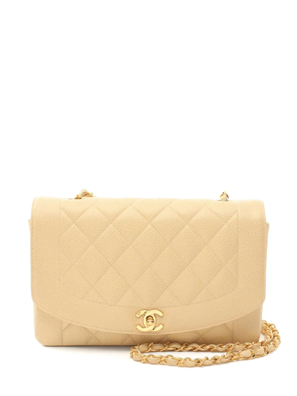 CHANEL Pre-Owned 1991-1994 ダイアナ ショルダーバッグ - ニュートラル CHANEL Pre-Owned 1991-1994 ダイアナ ショルダーバッグ - ニュートラル
