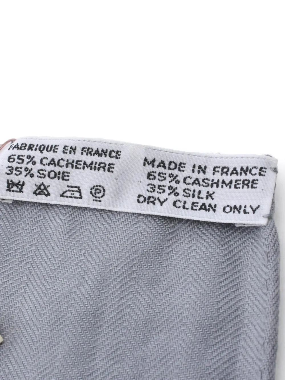 Pre-owned Hermes 2010s Carré 140 Scarf In Grey