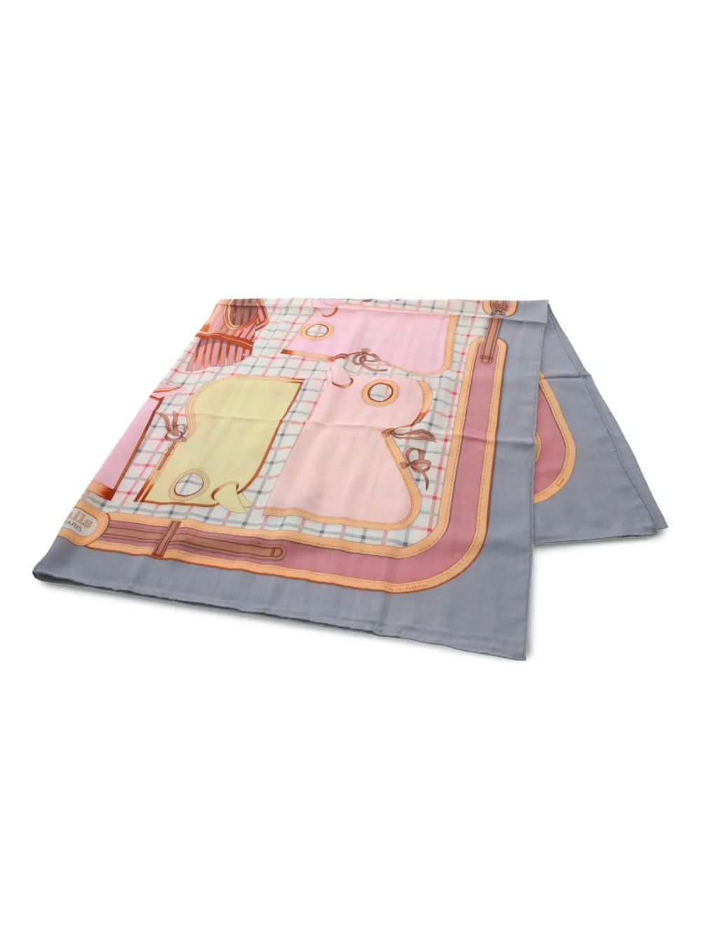 Hermès Pre-Owned mascada Carré 140 2010 | gris | Image 1