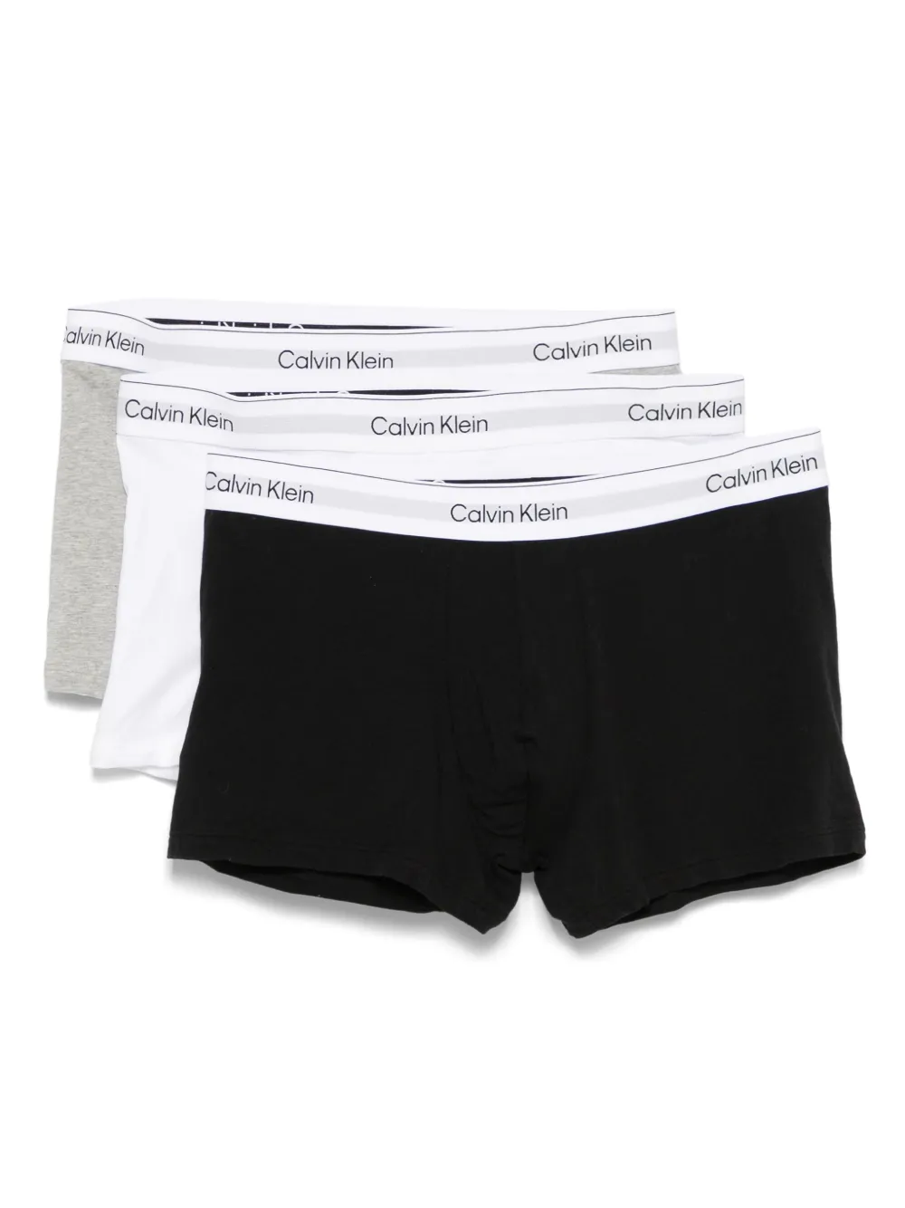 Calvin Klein logo-waistband briefs (pack of two) | Grey | Image 1