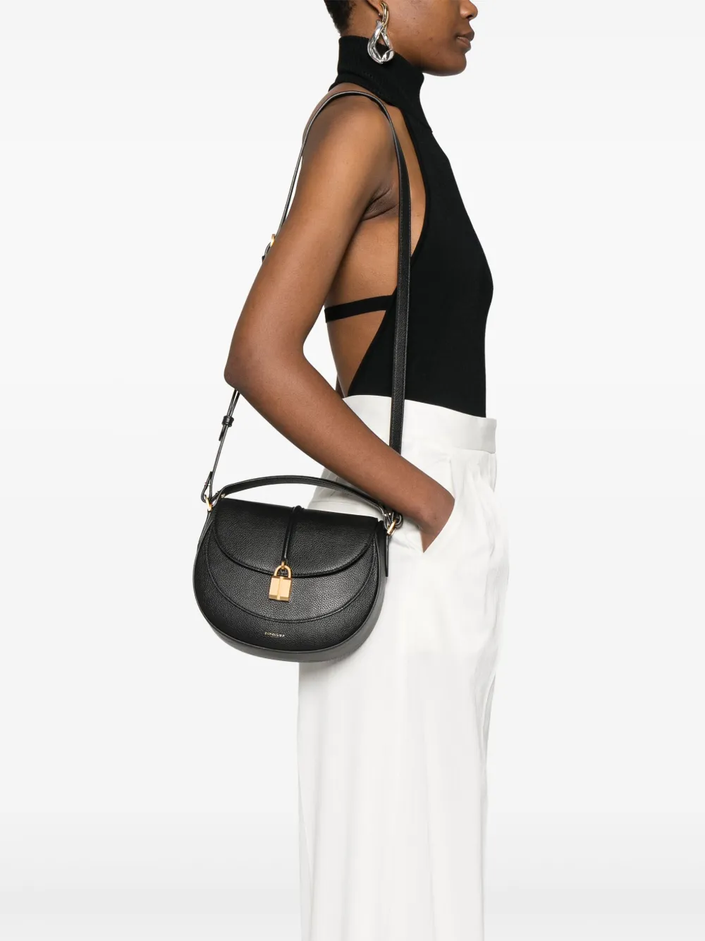 Demellier Siena Cross Body Bag In Black