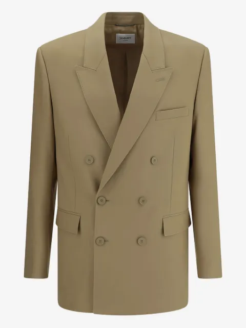 Saint Laurent blazer con doble botonadura