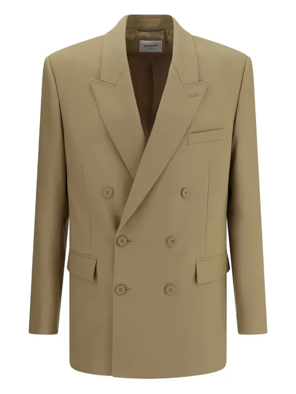 Saint Laurent ダブルジャケット | ニュートラル | FARFETCH JP
