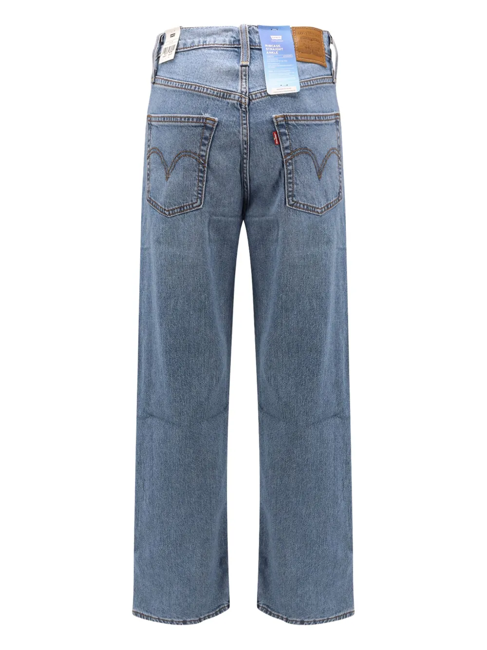 Levi's Ribcage Straight Ankle Stretch Denim Jeans In Blue