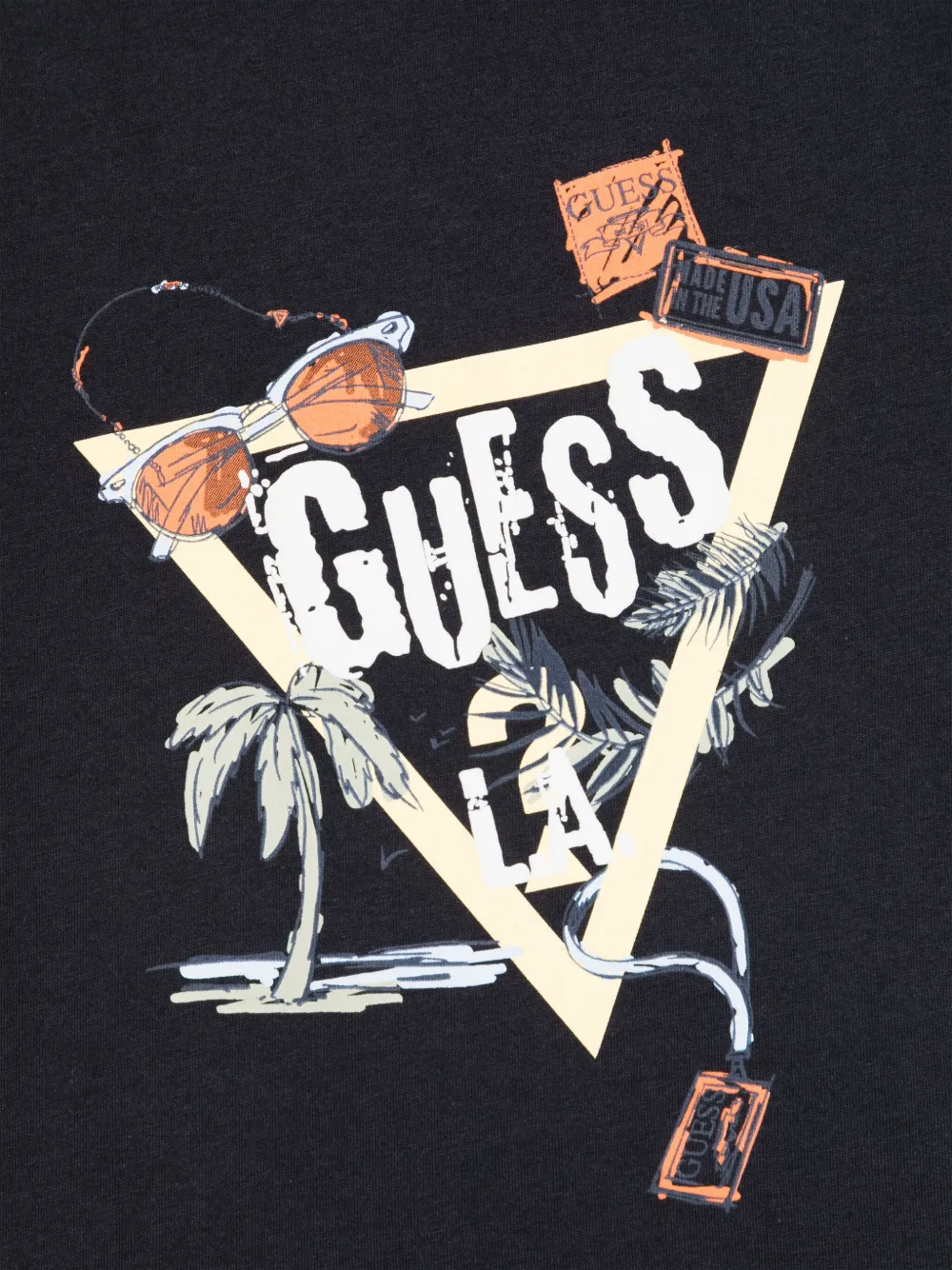 guess kids T-shirt met logoprint Blauw