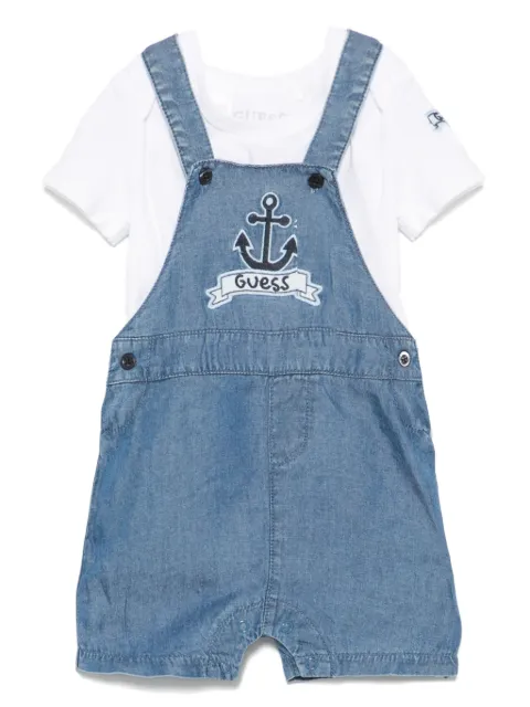 guess kids set de shorts con logo bordado