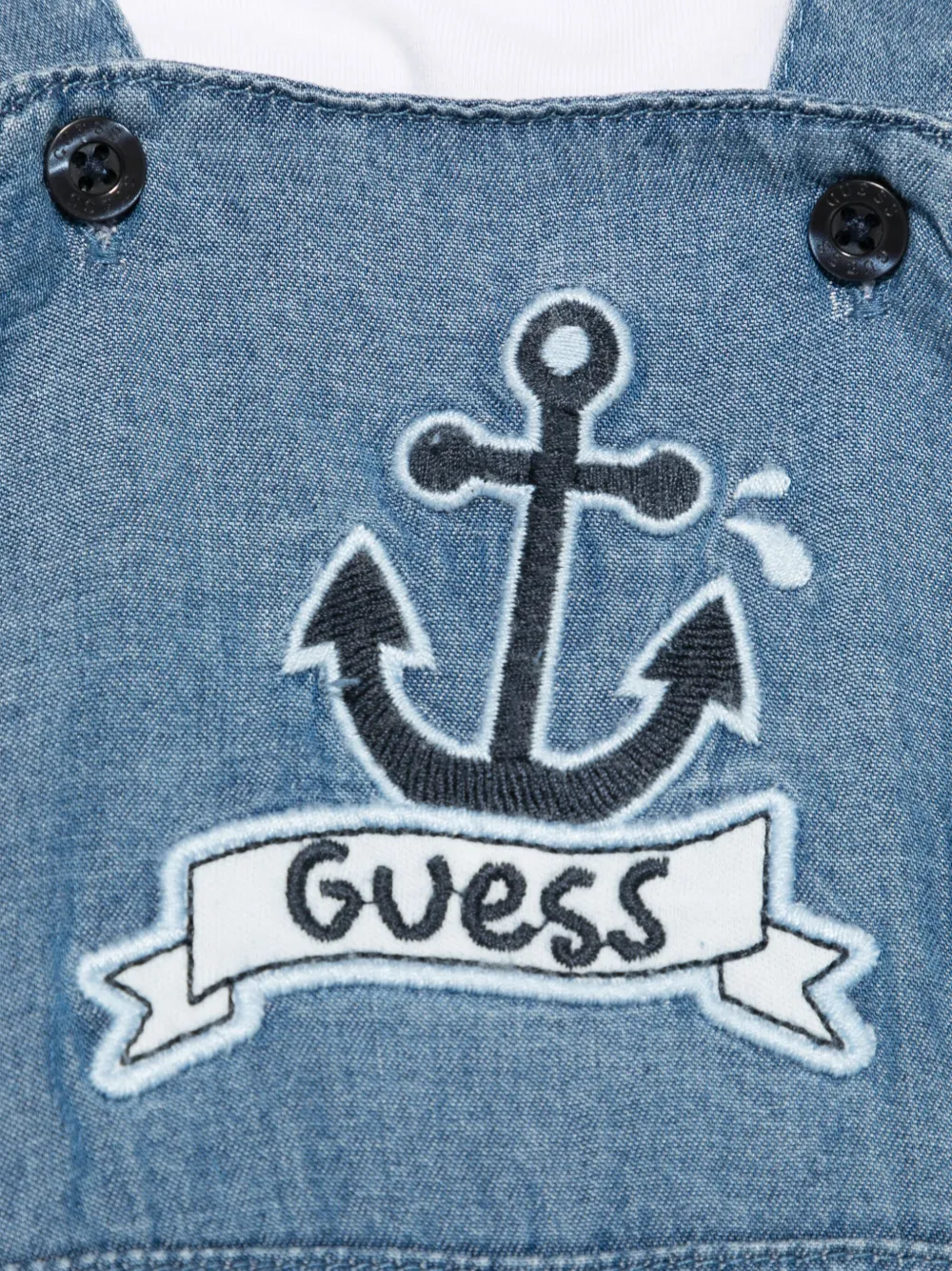 guess kids Shorts met geborduurd logo Blauw