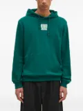 adidas logo-patch hoodie - Green