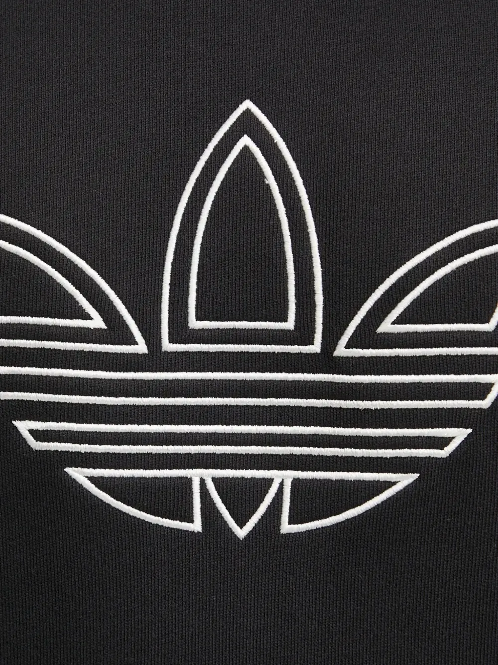 adidas Hoodie met geborduurd logo Zwart